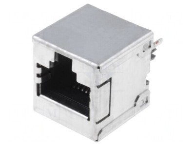 Soclu RJ45 8P8C Cat 5e Ecranat Aurit foto