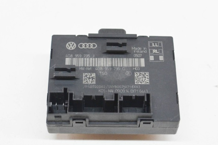 Modul de control ușă st&acirc;nga spate AUDI A6 4G2, C7, 4GC 2014 OEM: 4G8959795J,4G8959795G 13667788