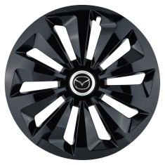 Set 4 capace roti Fox negru R14 Compatibil Cu Mazda