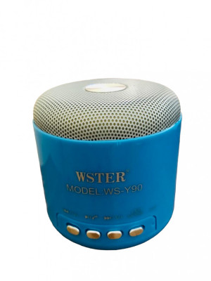 Boxa portabila Mini Speaker Bluetooth cu Radio FM, WS-Y90B, Albastra foto