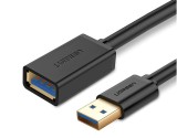 CABLU USB Ugreen prelungitor, &quot;US129&quot; USB 3.0 (T) la USB 3.0 (M), conectori auriti, 1.5m, negru, &quot;30126&quot; (timbru verde 0.08 lei) - 6957303831265