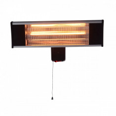 Incalzitor electric Heinner VITG010 1500W Lampa carbon IP 65 Argintiu foto