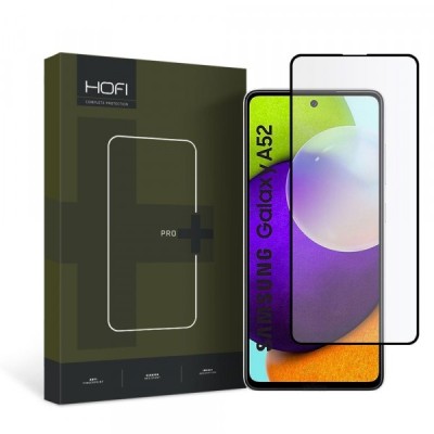 Folie de protectie Ecran HOFI PRO+ pentru Samsung Galaxy A52s 5G A528 / A52 5G A526 / A52 A525, Sticla Securizata, Full Glue, Neagra HOFI081BLK foto