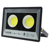 Cumpara ieftin Proiector de Exterior Techstar&reg; 100W, LED COB, IP66, Lumina Rece, Culoare 6500K, Corp Aluminiu, Suport Reglabil