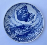 Farfurie tematica PESCUITUL SPORTIV 1985 STOCKBILD WEXIO designer Rolf Heinwall