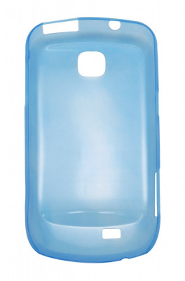 Husa ultraslim albastra semitransparenta pentru Samsung Galaxy Mini S5570 foto