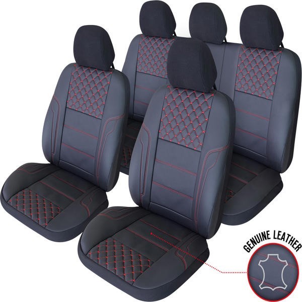 Set Huse Scaun Exclusive Leather Queen Negru Umb-R 522182 121393