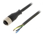 Cablu de conectare M12 15m IP67 24VAC 4A