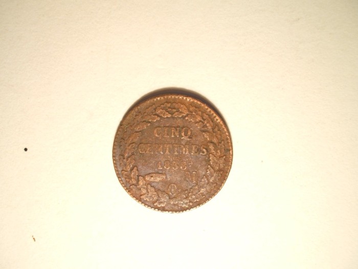 MONACO 5 CENTIMES 1838