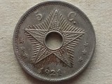 CONGO BELGIAN-5 CENTIMES 1921