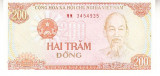 M1 - Bancnota foarte veche - Vietnam - 200 dong - 1987