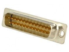 Conector D-Sub 25 pini mufă tată pentru lipire