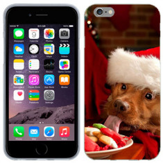 Husa iPhone 6S sau iPhone 6 Silicon Gel Tpu Model Dog Eating Cookies foto