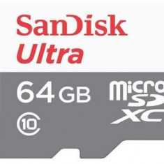 Card de memorie SanDisk Ultra microSDXC, 64 GB, Clasa 10