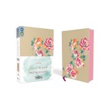NIV, Journal the Word Bible for Teen Girls, Imitation Leather, Gold/Floral: Includes Hundreds of Journaling Prompts!