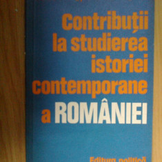 w1 Contributii la studierea istoriei contemporane a Romaniei
