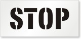 Sablon de pavaj Stop