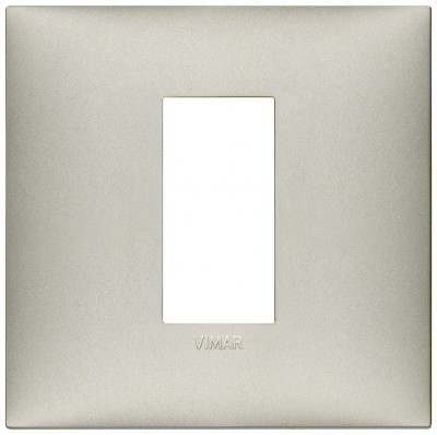 Rama Ornament rectangulara 1M Vimar Neve nichel mat 09661.22 foto