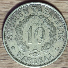 Finlanda - moneda rara, tiraj 260k - 10 markkaa 1930 - valoare catalog mare !