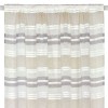 Perdea Decorativă, Model Dungi, Culoare Ecru Bej, Dimensiuni 140x260cm, Material Poliester, Oem