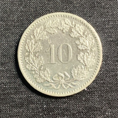 Moneda 10 rappen 1982 Elvetia