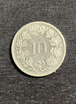 Moneda 10 rappen 1982 Elvetia foto