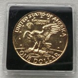 P1. SUA USA 1 $ Dollar 1972 placata cu aur in caseta UNC **