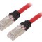 Patch cord Cat6a S/FTP LSZH 3m Roșu