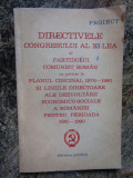 Directivele congresului al XI lea al PCR cu privire la planul cincinal 1976-1980