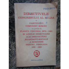 Directivele congresului al XI lea al PCR cu privire la planul cincinal 1976-1980