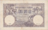 Bancnota Romania 500 Lei Martie 1918, aVF - Bancnote Romanesti Istorice