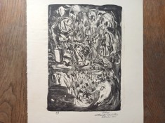 ZAMFIR DUMITRESCU, Litografie: BALCIUL, 1968