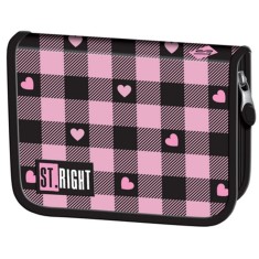 Penar neechipat cu 1 compartiment si 2 extensii, St Majewski, St Right, Pink Checkered