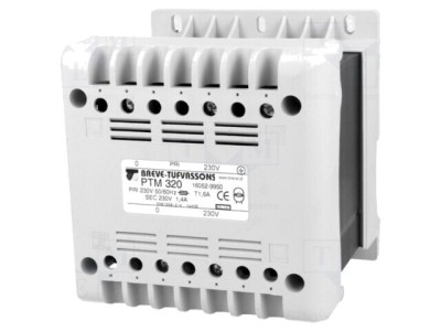 Transformator 320VA 230VAC pentru şină DIN - BREVE TUFVASSONS foto