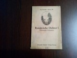 RUMANISCHE DICHTER I - Alecsandri/Eminescu - Otto Hauser (&uuml;bersetzt) -1918, 33 p