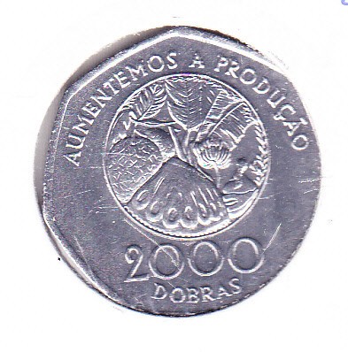 bnk mnd Sao Tome si Principe 2000 dobras 1997 unc foto