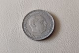 Spania - 5 pesetas (1957) - Francisco Franco - monedă s372