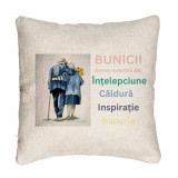 Perna Decorativa Canapea pentru Bunici 8, 40x40 cm, Cu fermoar