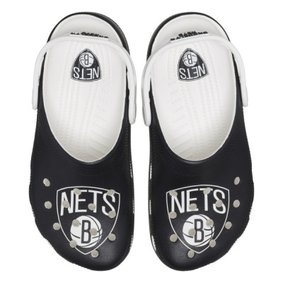 Saboti Crocs NBA Brooklyn Nets Clog Alb - White/Black foto