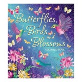 BUTTERFLIES, BIRDS AND BLOSSOMS COLORING BOOK