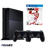 Consola Sony Playstation 4 Ps4 500gb + Doua Controllere + Nba 2k21 PlayStation 4, Second-Hand
