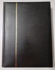 Clasor de timbre PostNord (german), 32 coli/64 pag. negre. folii de lux, NOU NOUT