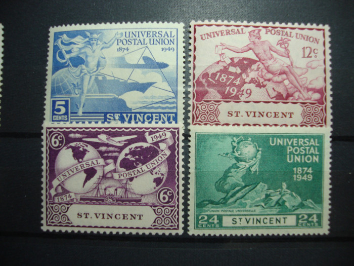 ST. VINCENT1949 SERIE UPU MH