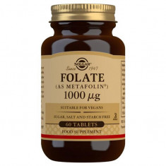 Folate 1000 miligrame (Metafolin) 60 tablete Solgar