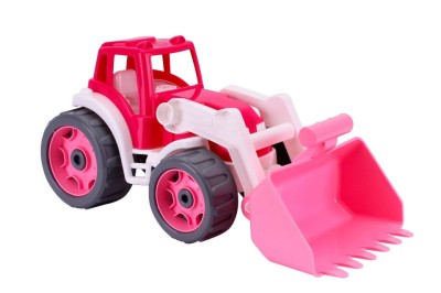 Utilaj de constructie, tractor excavator, TechnoK, roz foto