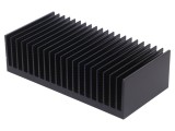 Radiator Negru cu Aripioare 150mm x 300mm