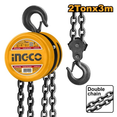 Macara cu lant 1 t 3 m - Ingco HCBK0101 foto