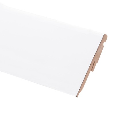 Plinta parchet MDF SET, alb, 2440 x 90 x 19 mm foto