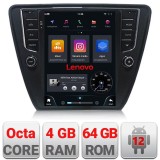 Navigatie dedicata Skoda Octavia 3, QLED 9.7 inch, Android 12, 4GB+64GB, 4G