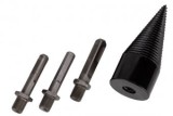 Burghiu conic ,burghiu conic despicator lemne ,diametrul 42 mm,trei adaptoare